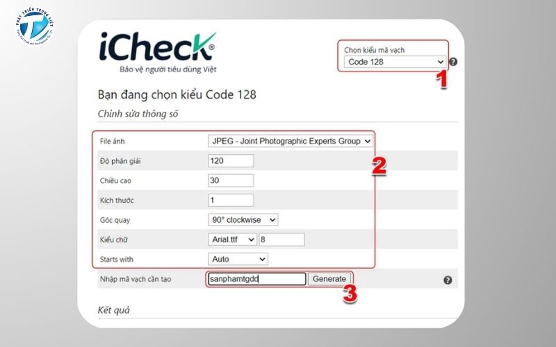Hướng dẫn chi tiết cách tạo mã vạch với iCheck Scanner bước 2